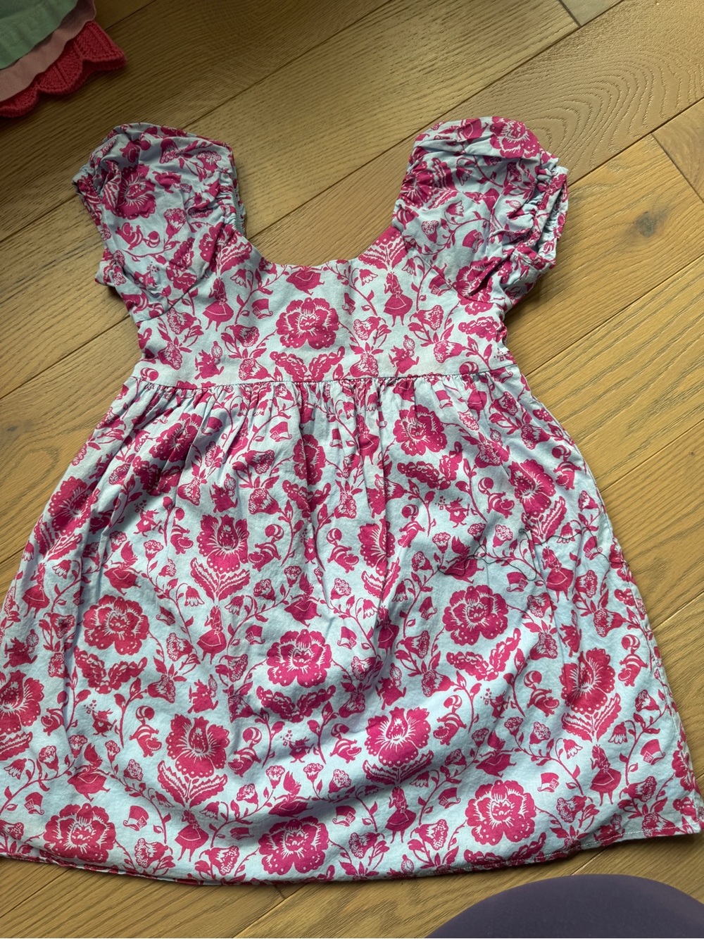 Janie and Jack Pink Floral Cotton Dress